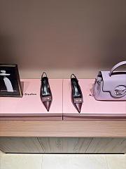 Celine New Kitten Heel Sandals Burgundy - 2