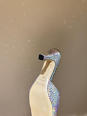 Jimmy Choo Handcrafted Pearl & Rhinestone Silver - 6