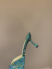 Jimmy Choo Handcrafted Pearl & Rhinestone Green - 4