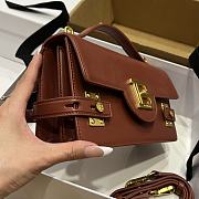 Balmain Smooth leather B-Buzz 24 bag peach - 5