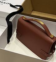 Balmain Smooth leather B-Buzz 24 bag peach - 4