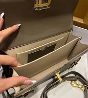 Balmain Smooth leather B-Buzz 24 bag light green - 2