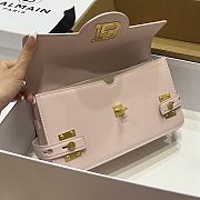 Balmain Smooth leather B-Buzz 24 bag pink - 5