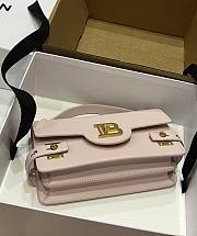 Balmain Smooth leather B-Buzz 24 bag pink - 3