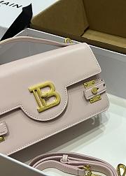 Balmain Smooth leather B-Buzz 24 bag pink - 2