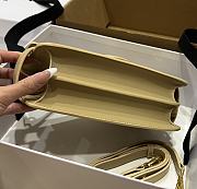 Balmain Smooth leather B-Buzz 24 bag beige - 3