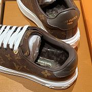 Louis Vuitton Time Out Sneakers 3D pattern of Monogram Flowers 05 - 5