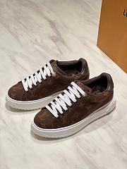 Louis Vuitton Time Out Sneakers 3D pattern of Monogram Flowers 05 - 2