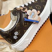 Louis Vuitton Time Out Sneakers 3D pattern of Monogram Flowers 03 - 4