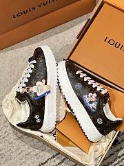 Louis Vuitton Time Out Sneakers 3D pattern of Monogram Flowers 03 - 2