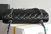 Chanel Classic Double Flap Bag Caviar Silver Black - 6