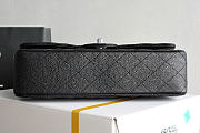 Chanel Classic Double Flap Bag Caviar Silver Black - 3