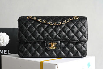 Chanel Classic Double Flap Bag Caviar Golden Black
