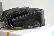 Chanel Classic Double Flap Bag Caviar Golden Black - 6
