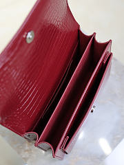 Ysl Saint Laurent Sunset Medium shoulder bag burgundy - 5