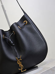 YSL PARIS VII mini hobo in grained leather black - 2