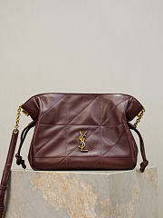 Ysl Saint Laurent Jamie shoulder bag in burgundy - 1