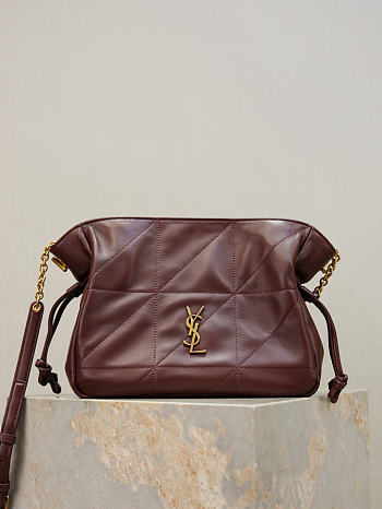 Ysl Saint Laurent Jamie shoulder bag in burgundy
