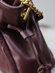Ysl Saint Laurent Jamie shoulder bag in burgundy - 5