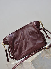 Ysl Saint Laurent Jamie shoulder bag in burgundy - 4