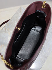 Ysl Saint Laurent Jamie shoulder bag in burgundy - 2