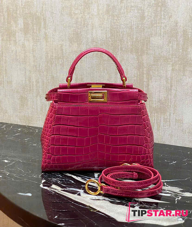 Fendi Peekaboo Mini Precious skin Pink - 1