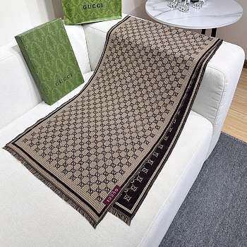 Gucci Wool Small GG Logo Scarf 05