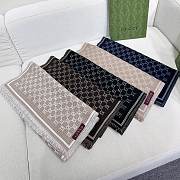 Gucci Wool Small GG Logo Scarf 05 - 5