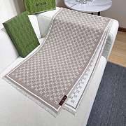 Gucci Wool Small GG Logo Scarf 04 - 1