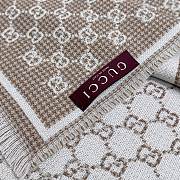 Gucci Wool Small GG Logo Scarf 04 - 6