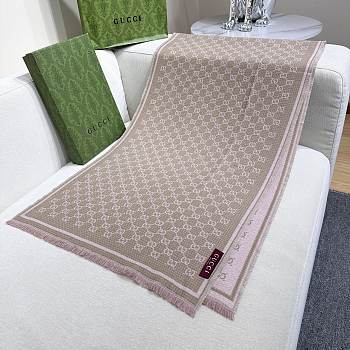 Gucci Wool Small GG Logo Scarf 02