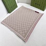 Gucci Wool Small GG Logo Scarf 02 - 4