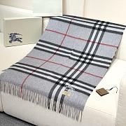 Burberry Shawl features embroidered equestrian motifs 03 - 1