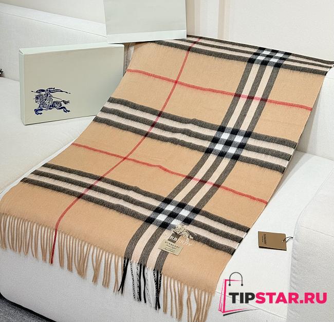 Burberry Shawl features embroidered equestrian motifs 01 - 1