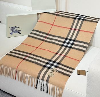 Burberry Shawl features embroidered equestrian motifs 01