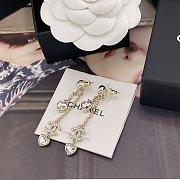 Chanel Double Chain Tassel Heart Double C Earrings - 1