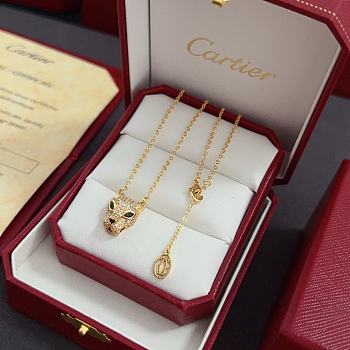 Cartier's diamond-encrusted panther head necklace