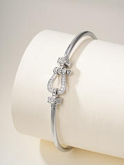 Fred Force bangle in rose gold/gold/silver - 4