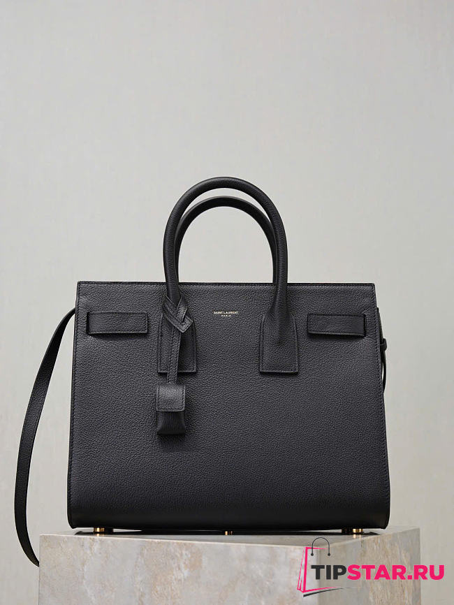 YSL | SAC DE JOUR Grain Leather In Black - 1