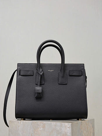 YSL | SAC DE JOUR Grain Leather In Black