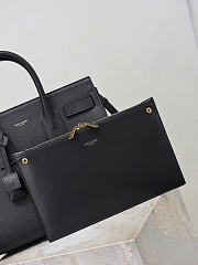 YSL | SAC DE JOUR Grain Leather In Black - 6