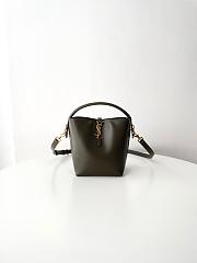 Ysl LE 37 small in shiny leather in Green - 1