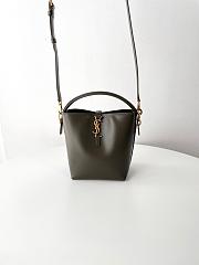 Ysl LE 37 small in shiny leather in Green - 6