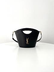Ysl SAINT LAURENT Celia Mini Shopping Tote Bag Black - 1