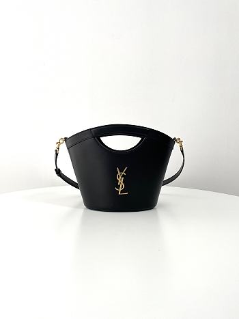 Ysl SAINT LAURENT Celia Mini Shopping Tote Bag Black