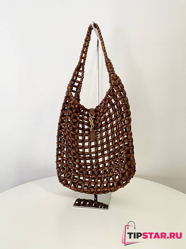 YSL LE 5 À 7 large in wood beads brown - 1