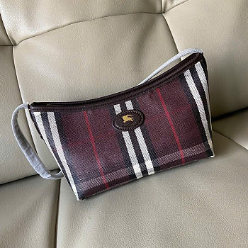 Burberry Mini Highlands Shoulder Bag​ Mahogany red