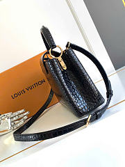Louis Vuitton Capucines BB Bag Crocodile Leather In Black - 5
