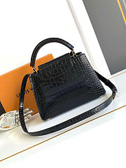 Louis Vuitton Capucines BB Bag Crocodile Leather In Black - 4