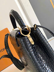 Louis Vuitton Capucines BB Bag Crocodile Leather In Black - 2